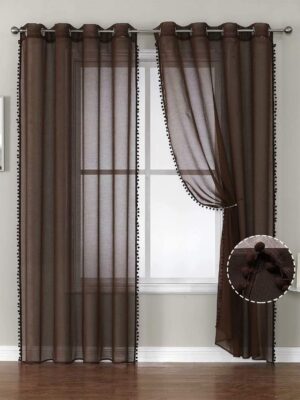 Grey Sheer Curtains for Living Room